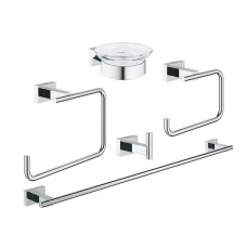 Комплект аксесоари за баня GROHE Essentialis Cube 5В1, хром