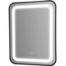 Огледало за баня LED осветление ZI300, 60х80х5 см, черна рамка