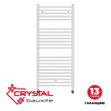 Електрическа лира за баня Crystal BAUXITE, 886 W, 140х40 см, бял