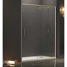 Преграден душ параван с плъзгаща врата "ЕFE ORO 400", прозрачно стъкло, 100-150х190 см., златен мат
