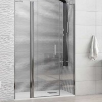 Преграден душ параван “PANEX 600”, 6 мм прозрачно стъкло, 100-150х190 см, хром