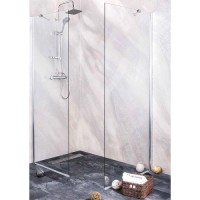 Стационарен душ параван “YOUNG Sanoflex”, 70-120x195 см., хром