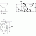 Стояща тоалетна чиния " ULYSSE", задно оттичане
