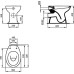 Стояща тоалетна чиния " SEVADUO", задно оттичане