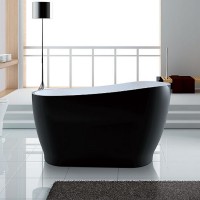 Свободностояща вана "ATENA Nero Lucide", 170х80х68 см., в черно
