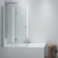 Параван за вана “ VASCA S 7 Cristalo”, прозрачно стъкло, 70-100х140 см, хром