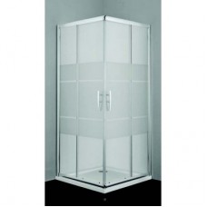 Врата и стационарно стъкло за душ кабина "PRO-LINE", матови ленти