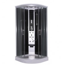 Хидромасажна душ кабина "SCALA", в черно, 90х90х215 см.
