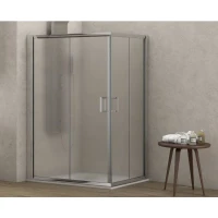 Душ кабина NEW FLORA 100 Fabric, 70-140х70-140х180 см, матирано стъкло, хром Душ кабина NEW FLORA 100 Fabric, 70-140х70-140х180 см, матирано стъкло, хром