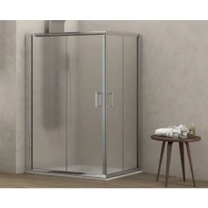  Душ кабина NEW FLORA 100 Fabric, 70-140х70-140х180 см, матирано стъкло, хром