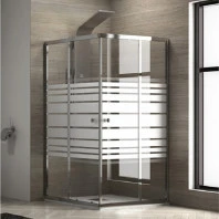  Душ кабина NEW FLORA 100 Serigrafato, 70-140х70-140х180 см, рисувано стъкло, хром