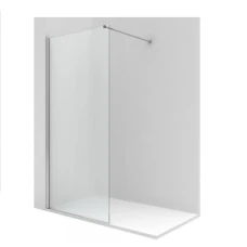 Параван за баня ROCA Victoria, 80х190 см, прозрачно стъкло, хром