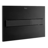 Бутон за вградено казанче, ROCA, In wall, PL7, черен мат