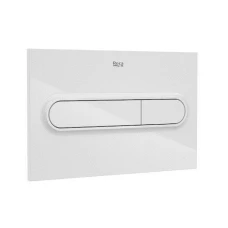 Бутон за вградено казанче, ROCA In wall PL1 DUAL, бял