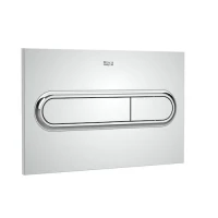 Бутон за вградено казанче, ROCA In wall PL1 DUAL, хром