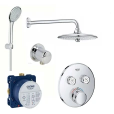 Душ комплект за вграждане GROHTHERM SmartControl, хром