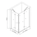 Душ кабина с две отваряеми врати, 120х80х190 см, черен Душ кабина с две отваряеми врати, 120х80х190 см, черен