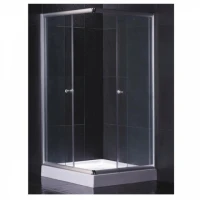 Квадратна душ кабина, 90х90см, хром
