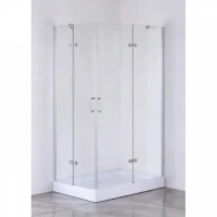 Душ кабина с две отваряеми врати, 120х80х190 см, хром