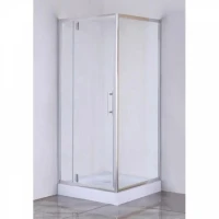 Душ кабина 90х90 см, прозрачно стъкло, хром