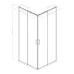 Квадратна душ кабина, регулеруема, 78-88х78-88х190 см, хром