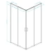 Квадратна душ кабина, регулеруема, 88-89х88-98х190 см, хром