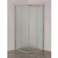 Квадратна душ кабина, 90х90 см, мат стъкло, хром Квадратна душ кабина, 90х90 см, мат стъкло, хром
