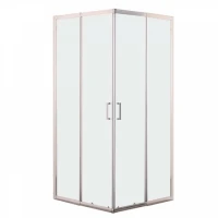 Квадратна душ кабина, регулеруема, 78-88х78-88х190 см, хром