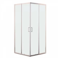 Квадратна душ кабина, регулеруема, 78-88х78-88х190 см, хром