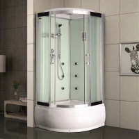Хидромасажна душ кабина TANYA, мат стъкло, с високо корито