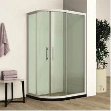 Душ кабина, 85-95х110-120х190 см, бял