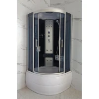 Хидромасажна душ кабина ЛЮБОВ, с високо корито