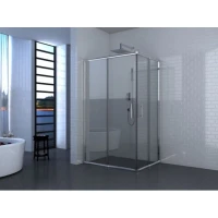 Правоъгълна душ кабина регулируема, 78-89х108-119х190 см, хром Правоъгълна душ кабина регулируема, 78-89х108-119х190 см, хром
