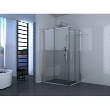 Правоъгълна душ кабина регулируема, 78-89х108-119х190 см, хром