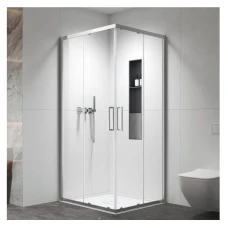  Душ кабина IZY SIDE 100, прозрачно стъкло, хром