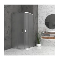 Овална душ кабина BELLA O, мат стъкло, хром Овална душ кабина BELLA O, мат стъкло, хром