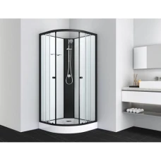 Затворена душ кабина BALATON, без таван, в черно