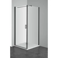 Душ кабина с отваряема врата ELITE Black, 80-90х80-90х195 см