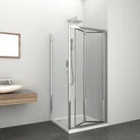 Душ кабина със сгъваема врата ELITE-FD, 80-90х80-90х195 см