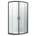 Овална душ кабина "ELITE Black", черен