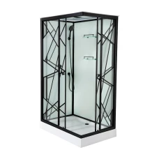 Хидромасажна душ кабина DECO BLACK, в черно