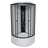 Хидромасажна душ кабина Future Black 2, с високо корито