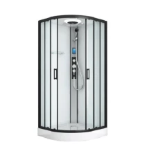 Хидромасажна душ кабина AUSTIN BLACK, 90х90х215 см, черен мат