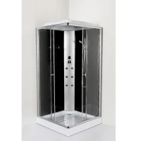 Хидромасажна душ кабина MONO, 100х100х215 см, хром