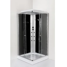 Хидромасажна душ кабина MONO, 100х100х215 см, хром