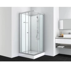 Затворена душ кабина FORTE, без таван, хром