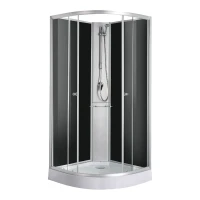 Затворена душ кабина RIO Black, без таван
