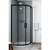 Овална душ кабина "Connect" 2, черена коприна