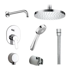 Душ комплект за вграждане 7 части VICTORIA, хром