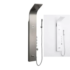 Хидромасажен душ панел ДЖЕНИ, бял-хром